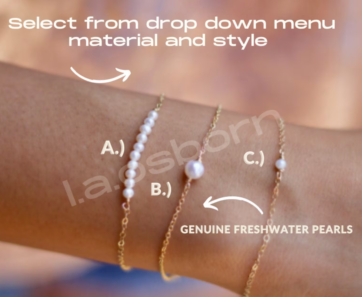 Dainty Pearl Bracelet